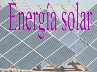 Energía solar 