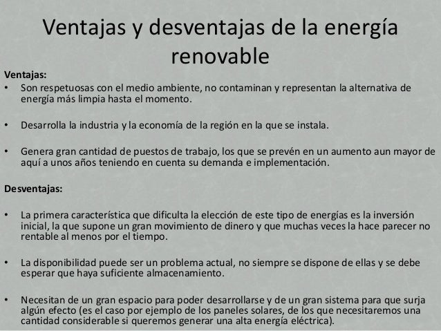 Energias renovables y no renovables
