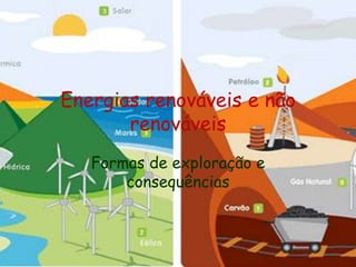 Energias renováveis e não renováveis Formas de exploração e consequências  