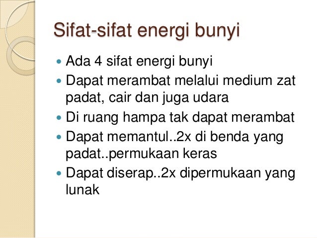 Energi Bunyi