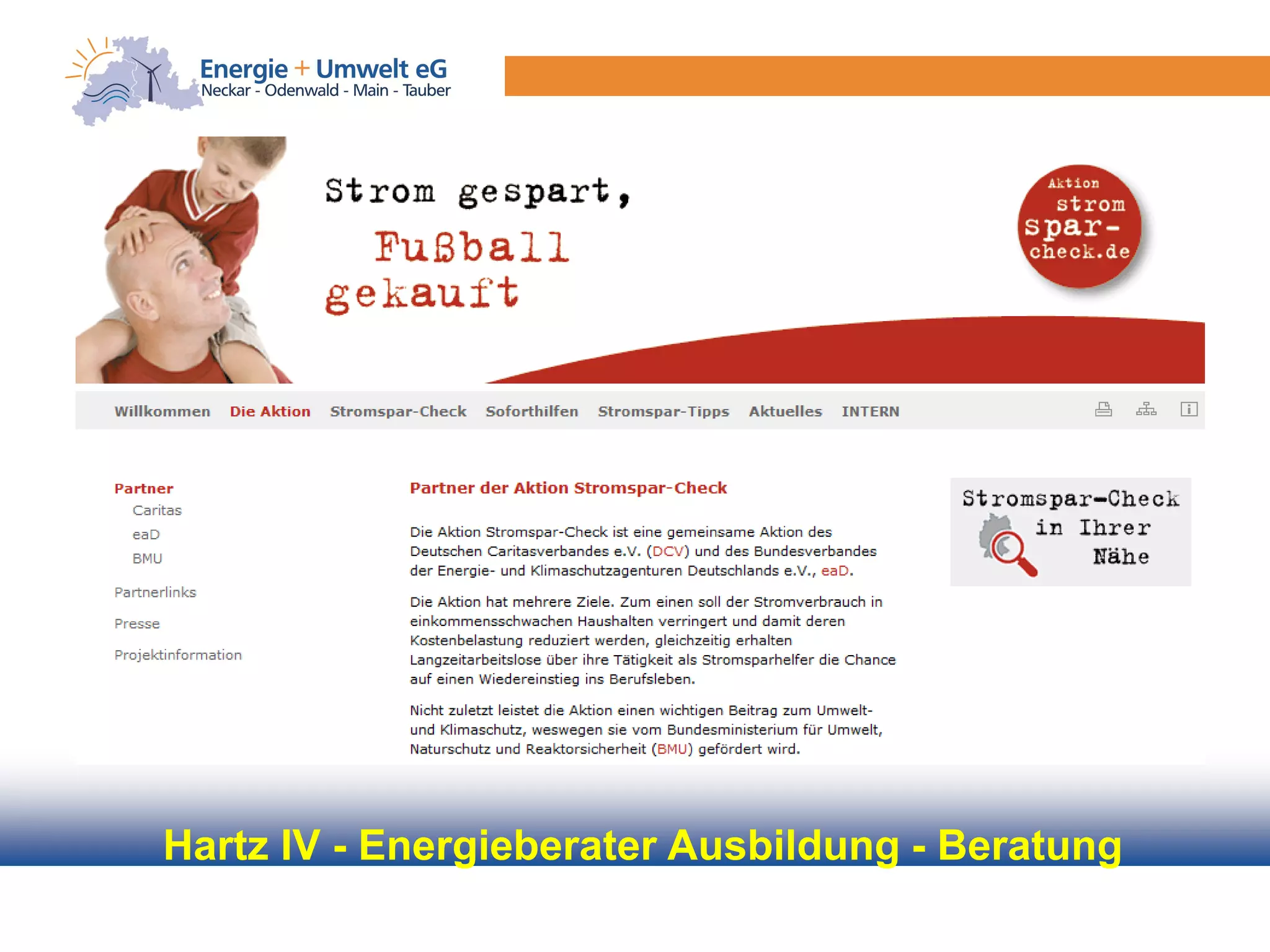 Hartz IV - Energieberater Ausbildung - Beratung
 