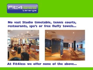 BFA - Presentation on developing a brand extension - Budget Gym Franchise