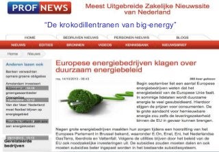 “De krokodillentranen van big-energy”

ir. Wouter de Heij +31.6.55765772

-

TOP b.v.

-

© 2014

 