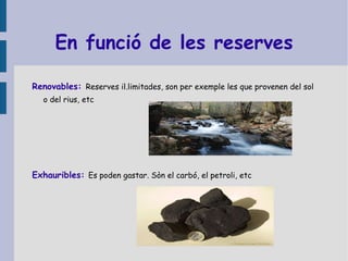 -En funció del grau d'utilització 