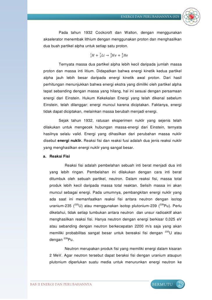 Perubahan Energi Perubahan Energi