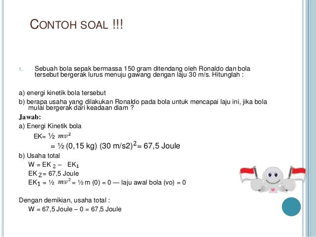 Contoh Soal Energi Kinetik