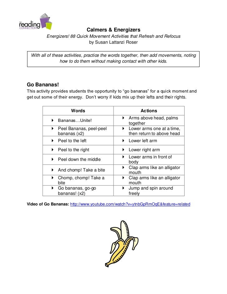 Energizers Compliation Handout