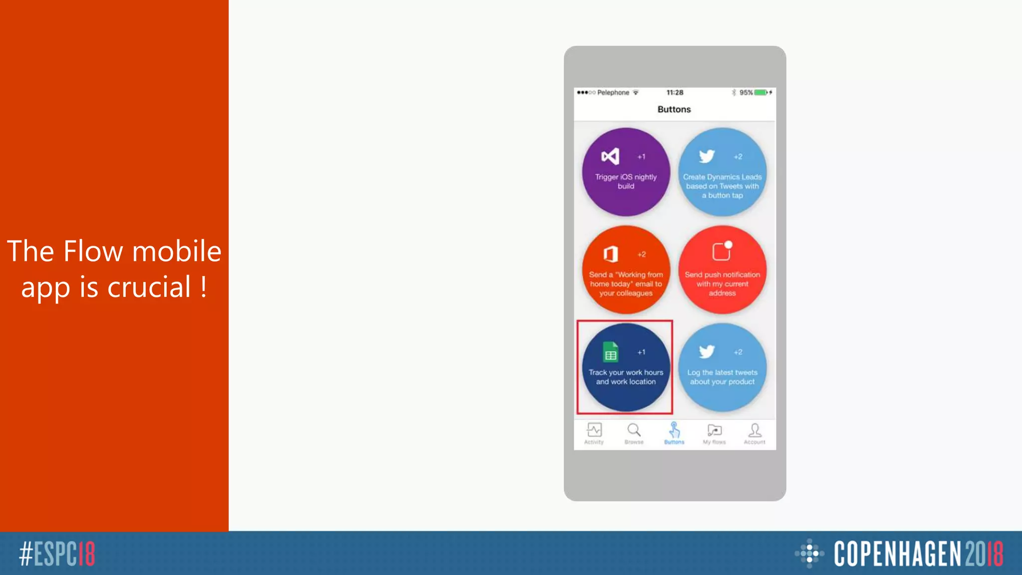 The Flow mobile
app is crucial !
 