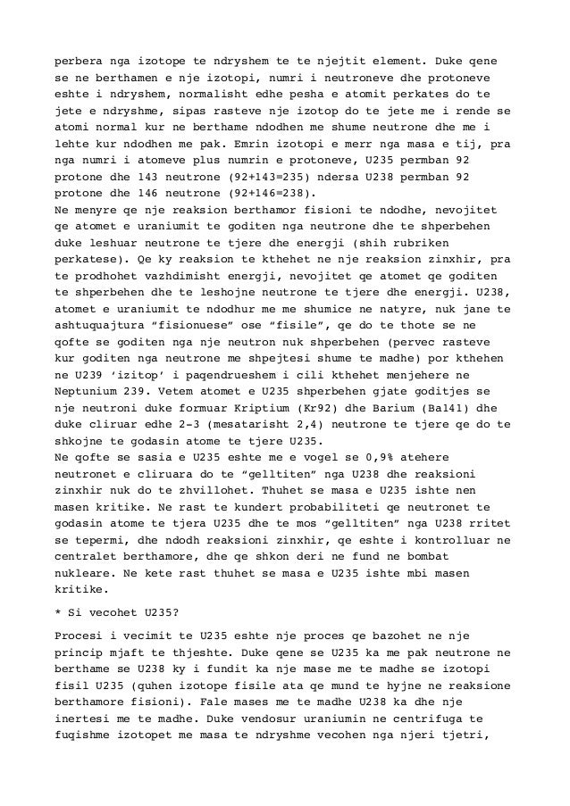 Energjia dhe llojet e saj alternative. Energjia berthamore.