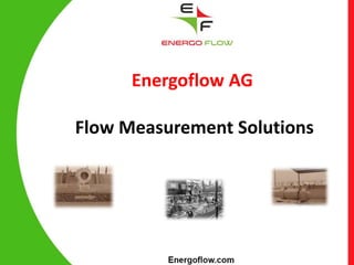 Energoflow AG
Flow Measurement Solutions
 