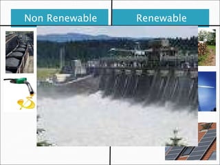 Non Renewable Renewable 