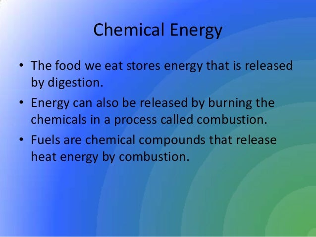 what is chemical energy