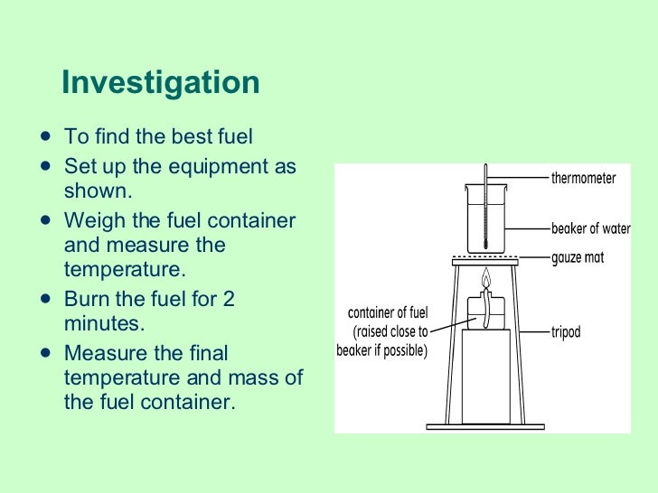 Investigating the best fuel