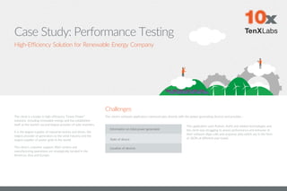Case Study: Performance Testing | PDF