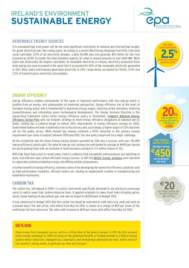 Energy EPA Ireland Factsheet