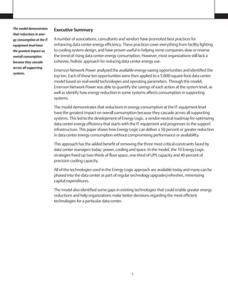 Energy Logic: Reducing Data Center Energy Consumption by Creating ...