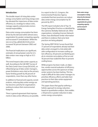 Energy Logic: Reducing Data Center Energy Consumption by Creating ...