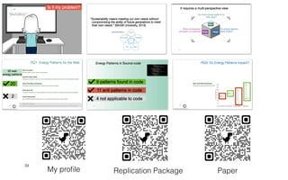 39
Paper
Replication Package
My pro
fi
le
 