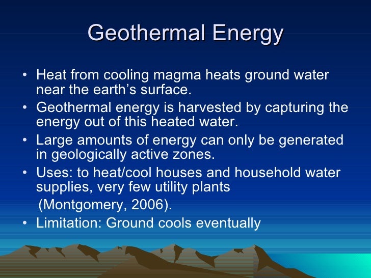Geothermal Energy Facts Geothermal Energy Facts