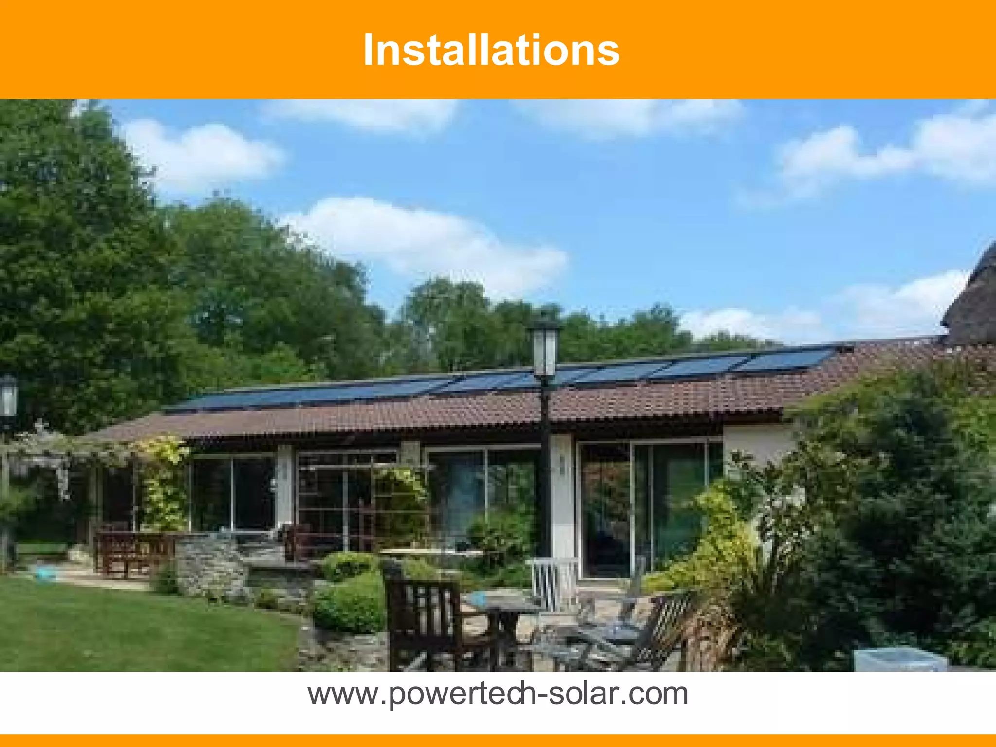 Installations  www.powertech-solar.com 