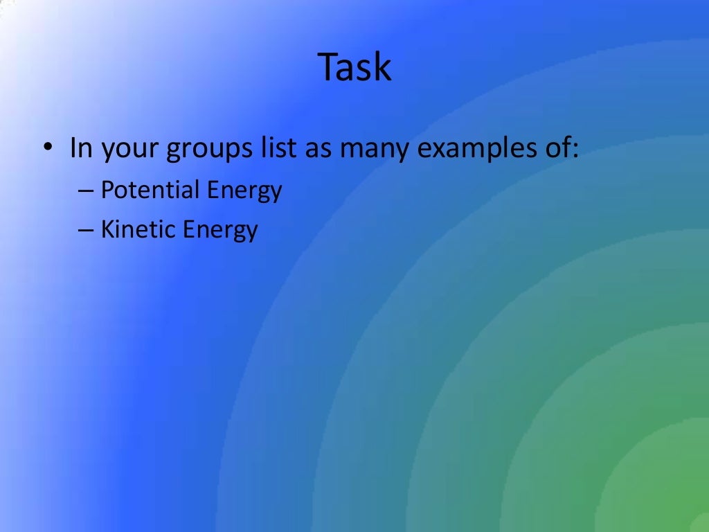 Energy / Physics / KS2