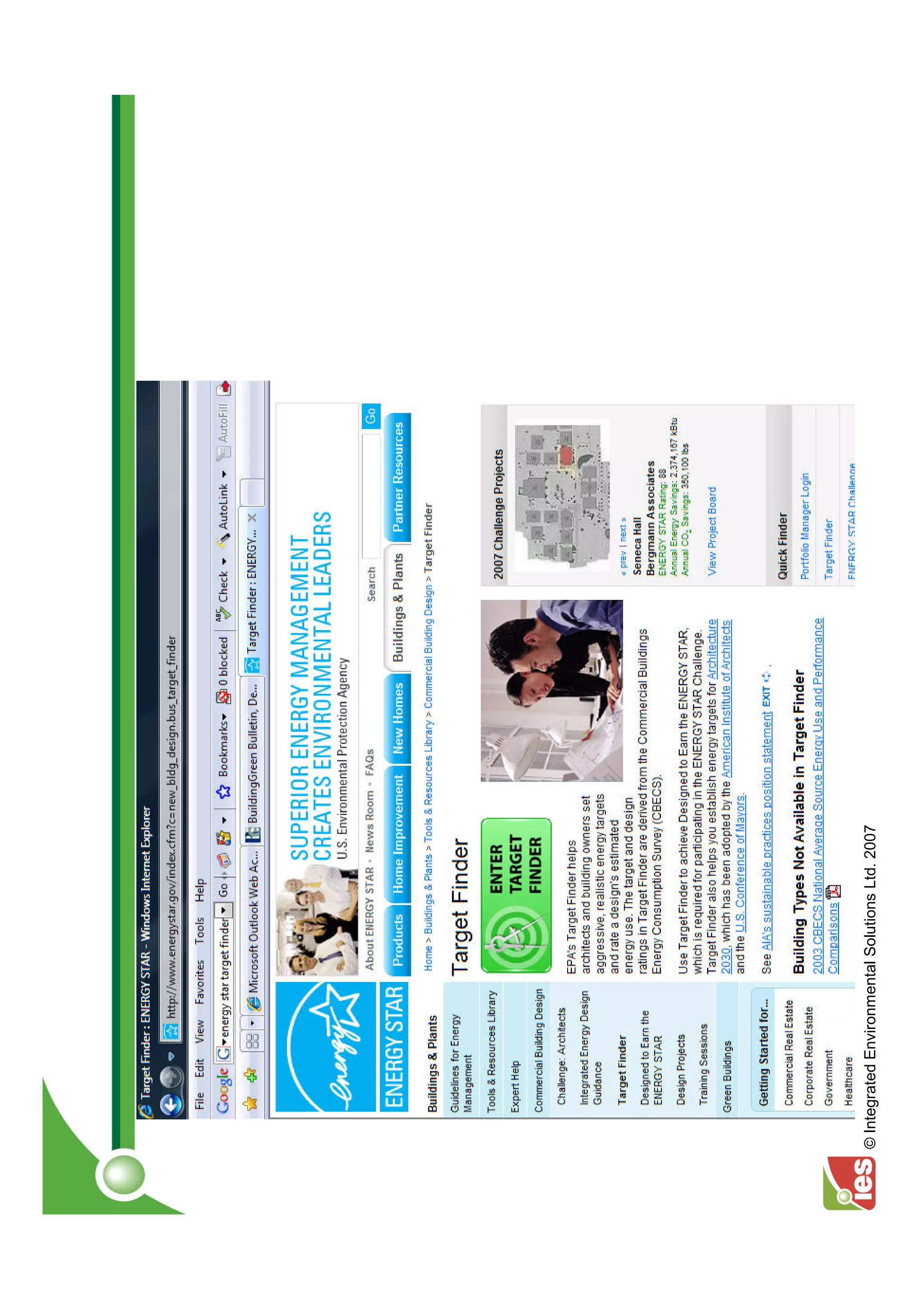 © Integrated Environmental Solutions Ltd. 2007
 