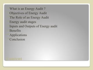 Comprehensive Energy Audit and Management Strategies for Industrial ...