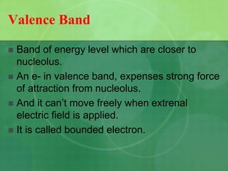 Energy bands and gaps in semiconductor