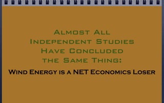 Sample Wind Economics Study
 