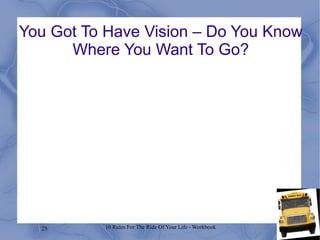 You Got To Have Vision – Do You Know Where You Want To Go? 