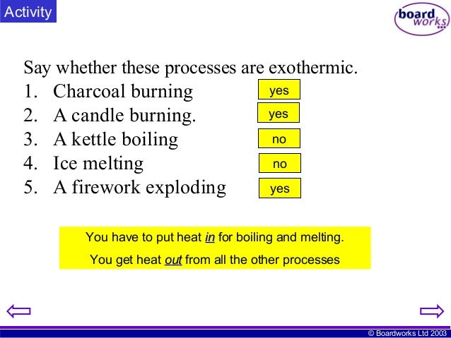 Is the process of melting exothermic or endothermic?