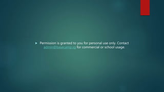  Permission is granted to you for personal use only. Contact
admin@basecamp.sg for commercial or school usage.
 