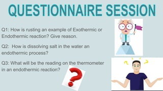 Exothermic Is Rusting Energy changes Grade VIII | PDF