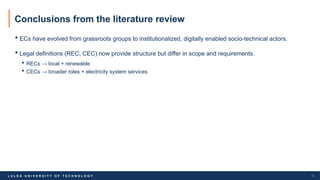 Energy Communities and Their Roles in Decarbonization | PPTX