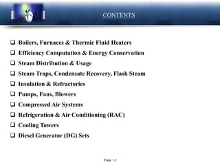 Energy conversion is the process in Thermal and utility efficiency | PDF