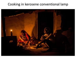 Cooking in kerosene conventional lamp
 