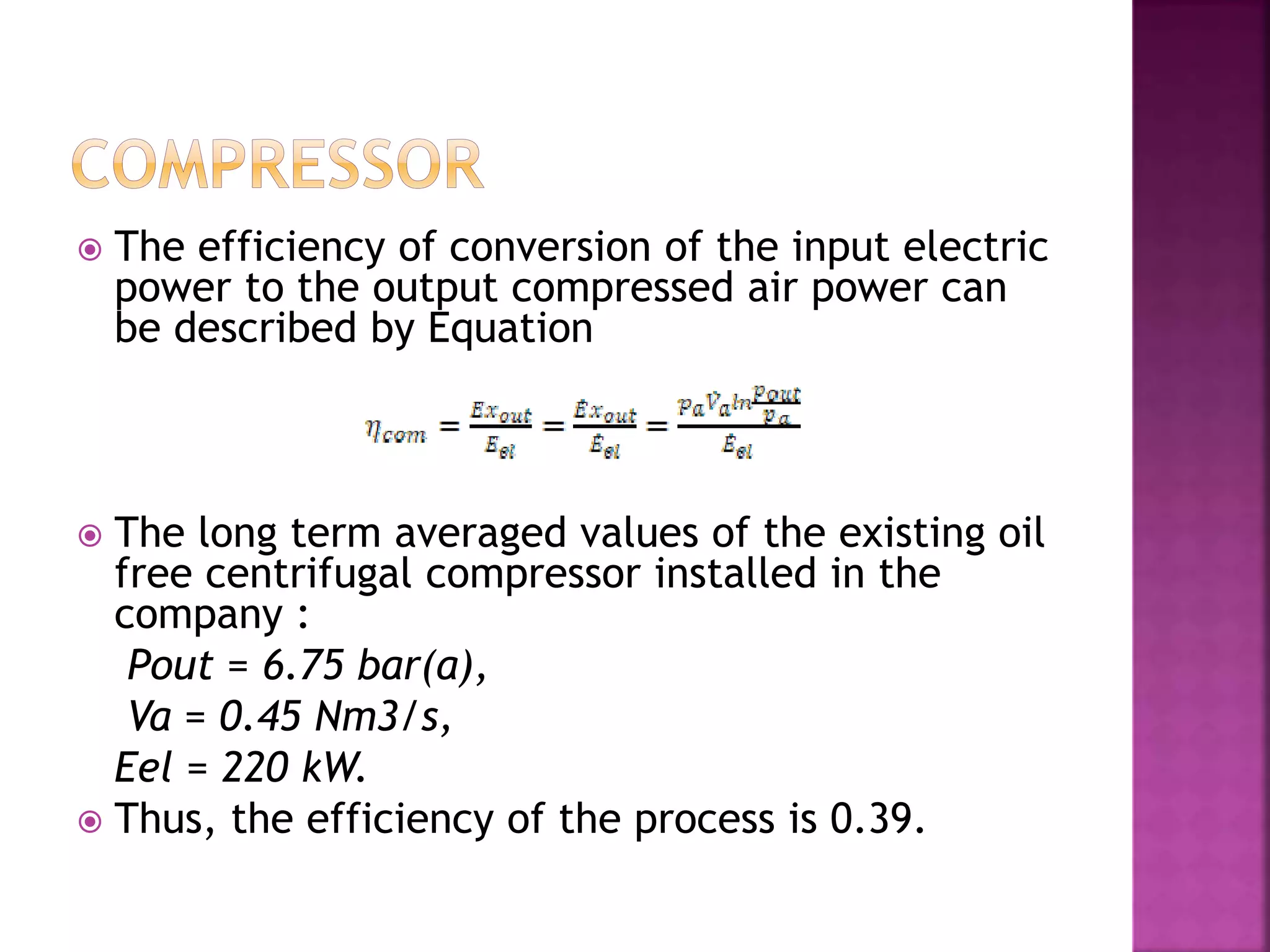Compressor Energy Calculation Energy conservation in compressed air systems | PPTX