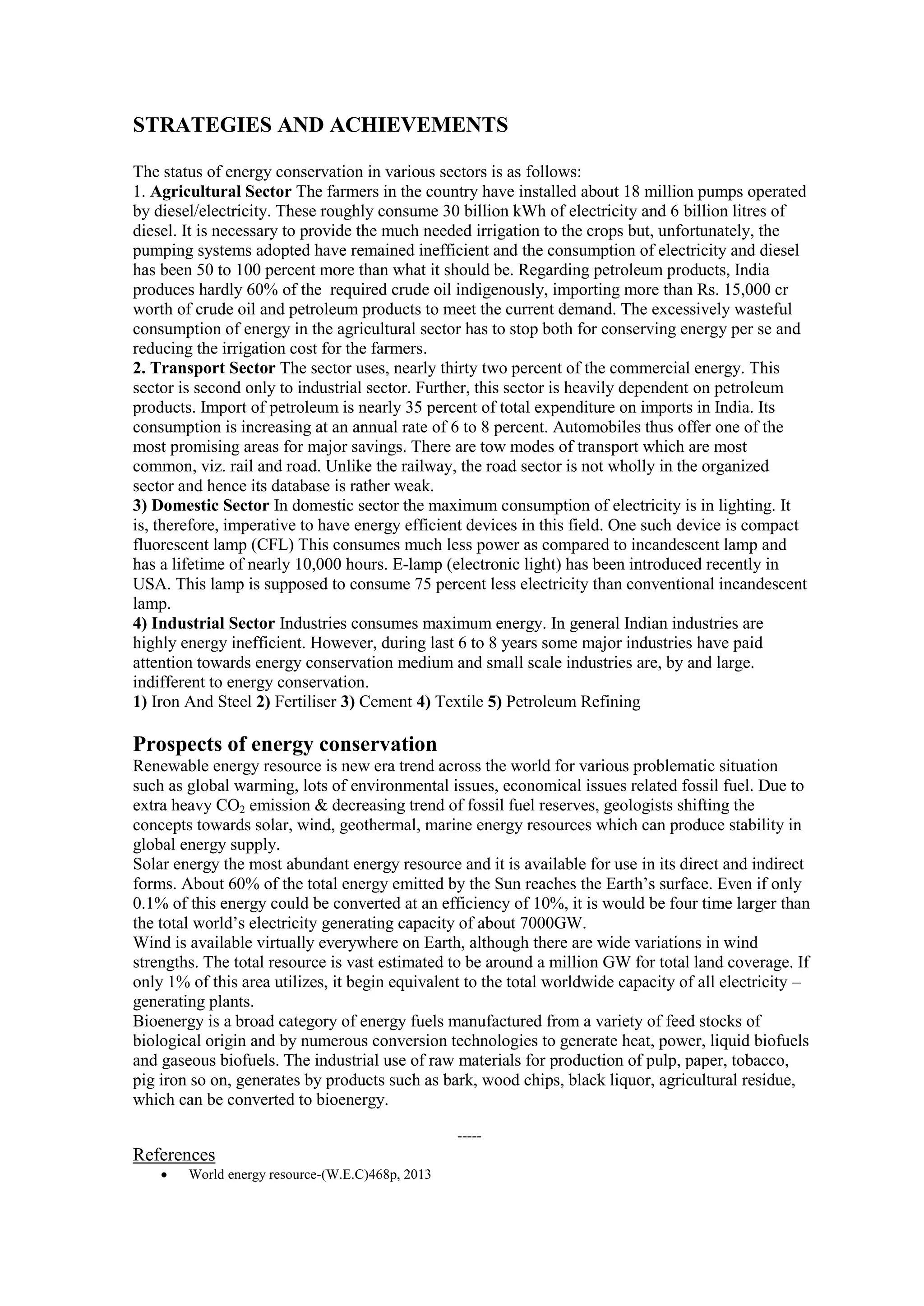 Energy conservation in india | PDF