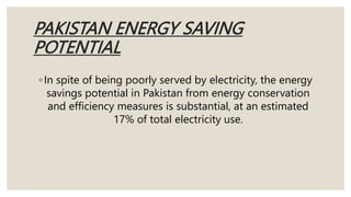 Energy Conservation In Pakistan Pptx