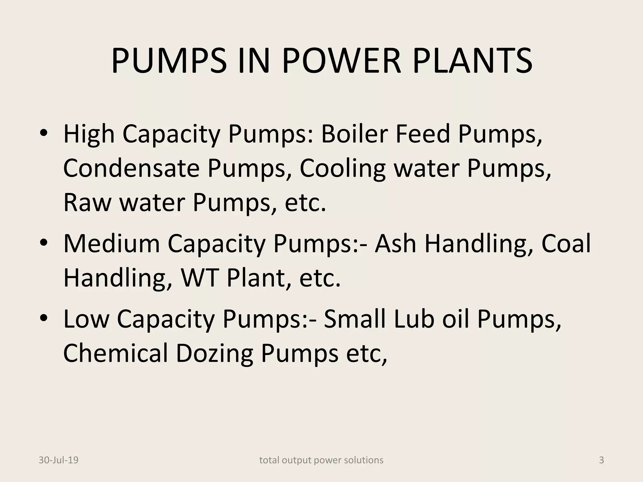 Energy conservation related to pumps used in thermal power stations | PDF