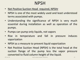 Energy conservation related to pumps used in thermal power stations | PDF