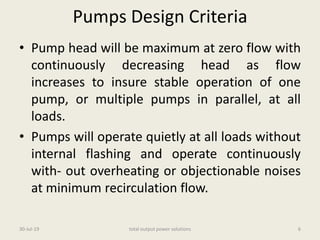 Energy conservation related to pumps used in thermal power stations | PDF