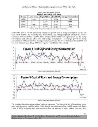 Energy Consumption & Economic Growth | PDF