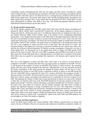 Energy Consumption & Economic Growth | PDF