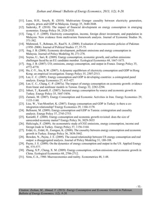 Energy Consumption & Economic Growth | PDF