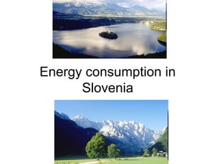 Energy consumption in
      Slovenia
 
