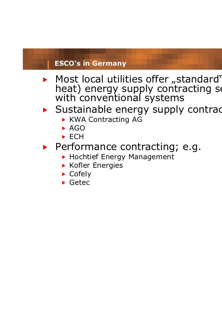 Energy Contracting A Sustainable Way To Finance Energy Projects
