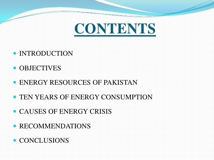 An essay on energy crisis in pakistan