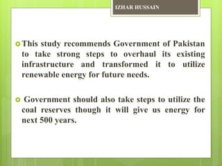 Energy crisis in Pakistan | PPTX