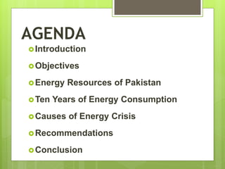 Energy crisis in Pakistan | PPTX
